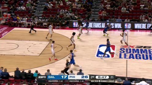 夏联-布鲁姆22+14 阿姆斯特朗22分 刘易斯23分 76人胜独行侠