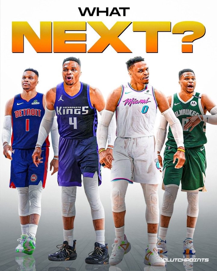 下一站在哪美媒发文列威少四大下家：热火、国王、雄鹿、活塞